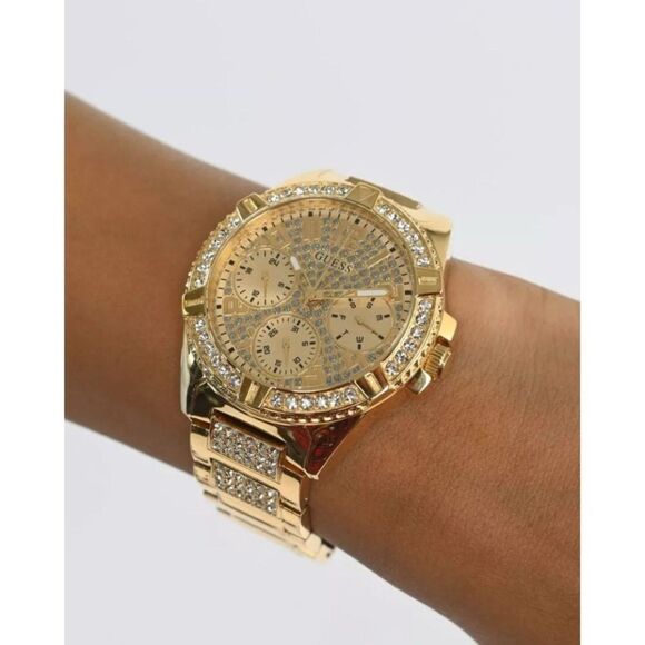 Guess Gold Crystal Watch W1156L2 Elegant Women\'s Timepiece main image 7